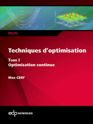 cover image of Techniques d'optimisation Tome 1